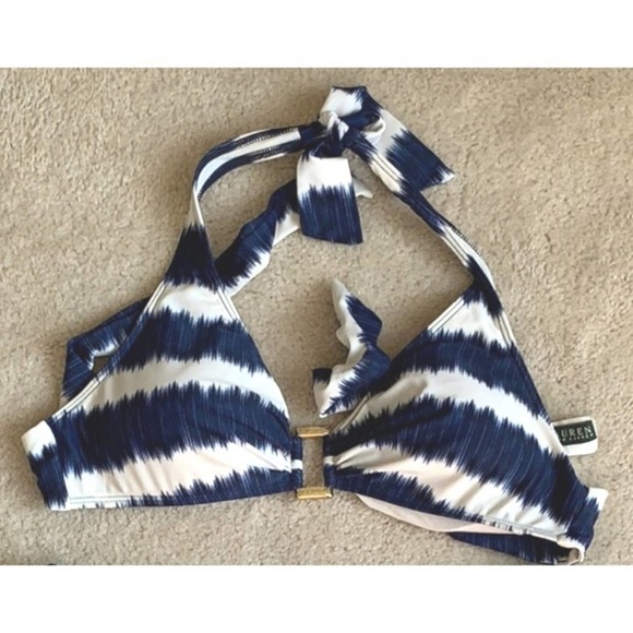Lauren Ralph Lauren Other - Lauren Ralph Lauren, navy/ white bikini top